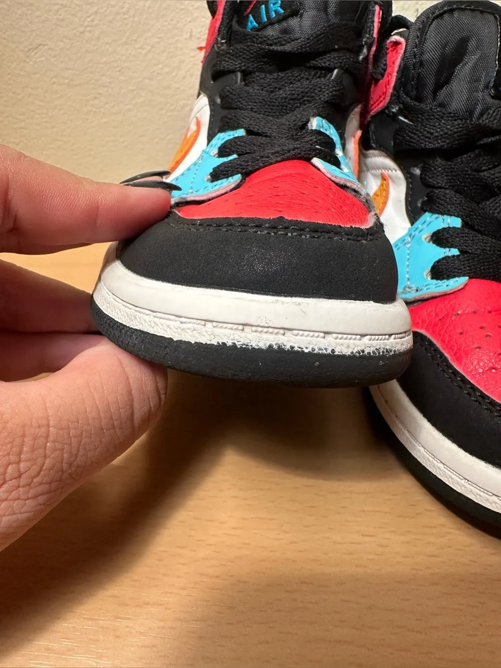 Jordan 1 Mid Bred Multi-Color Little Kids Shoes Size 11C